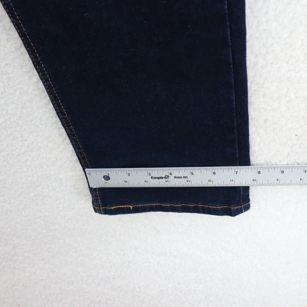 Levis 513 Jeans Mens 36x32 Blue Slim Straight Dark Wash Indigo Stretch Cowboy